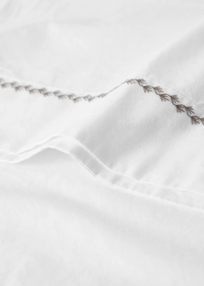 Children's pillow case 200 thread count cotton percale 45x110cm