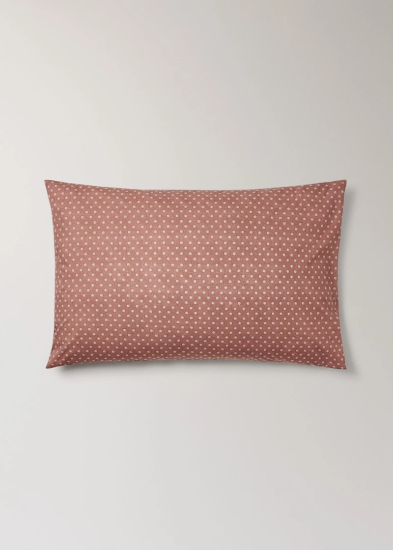 Children's cotton polka-dot pillowcase 50x75 cm