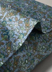 Percale cotton pillowcase with small floral print 50x75 cm
