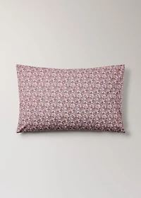 Percale cotton pillowcase with small floral print 50x75 cm