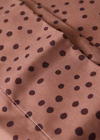200-thread count percale cotton pillowcase with polka-dot print 45x110 cm