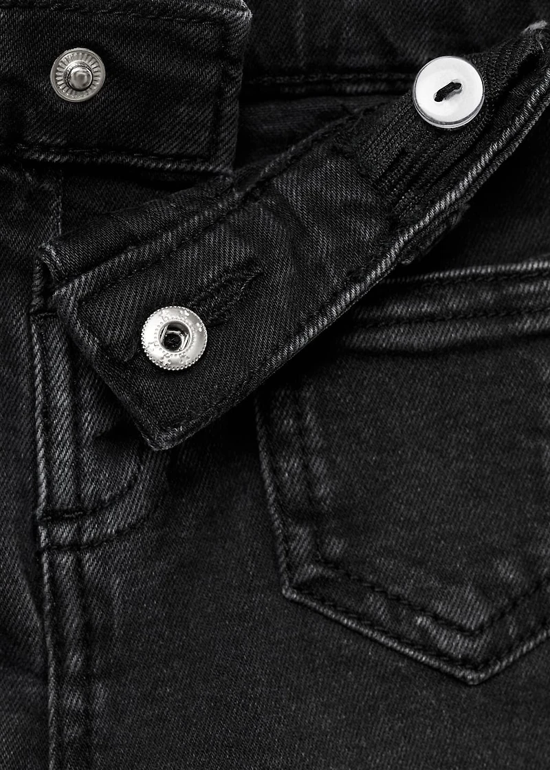 Frayed low-rise skinny jeans