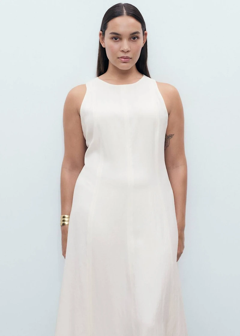 Flared midi-dress