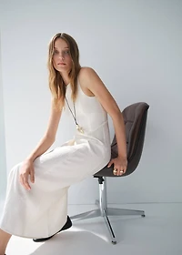 Flared midi-dress