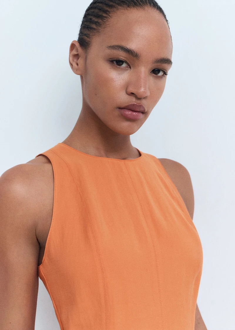 Flared midi-dress
