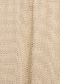 Straight-fit pants with elastic waist