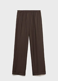 Lyocell pants with elastic waistband