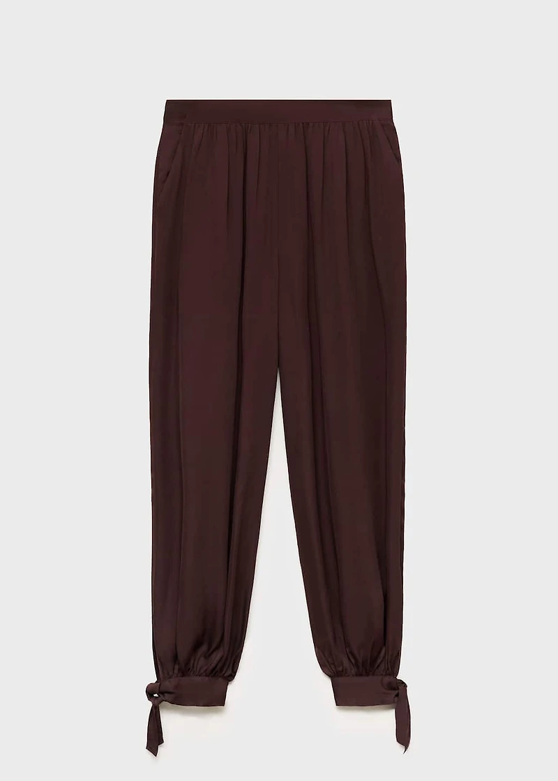 Balloon pants with bows