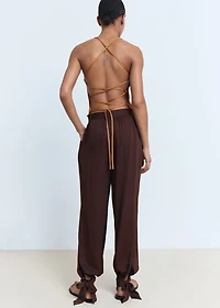 Balloon pants with bows