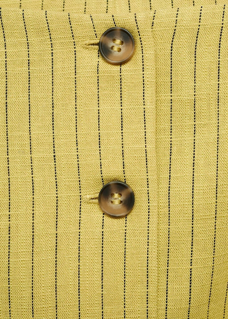Buttons striped top