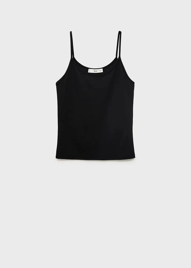 Plain strapless top
