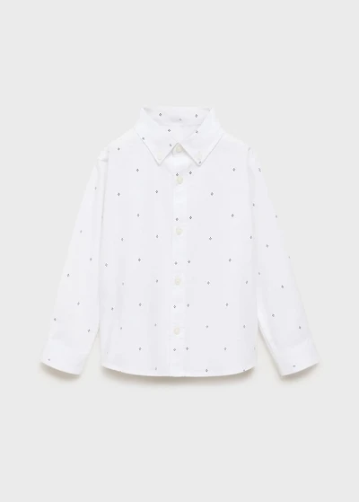 Printed Oxford shirt