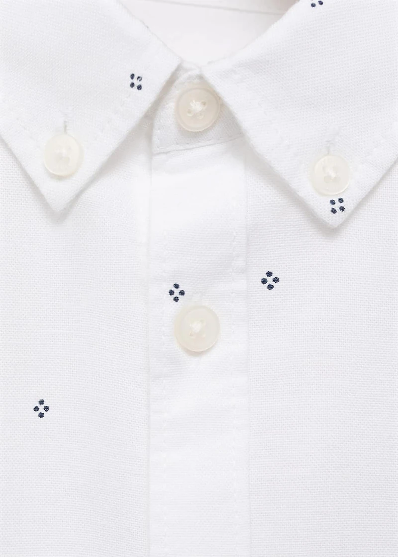 Printed Oxford shirt