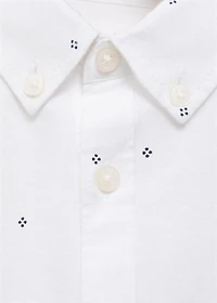 Printed Oxford shirt