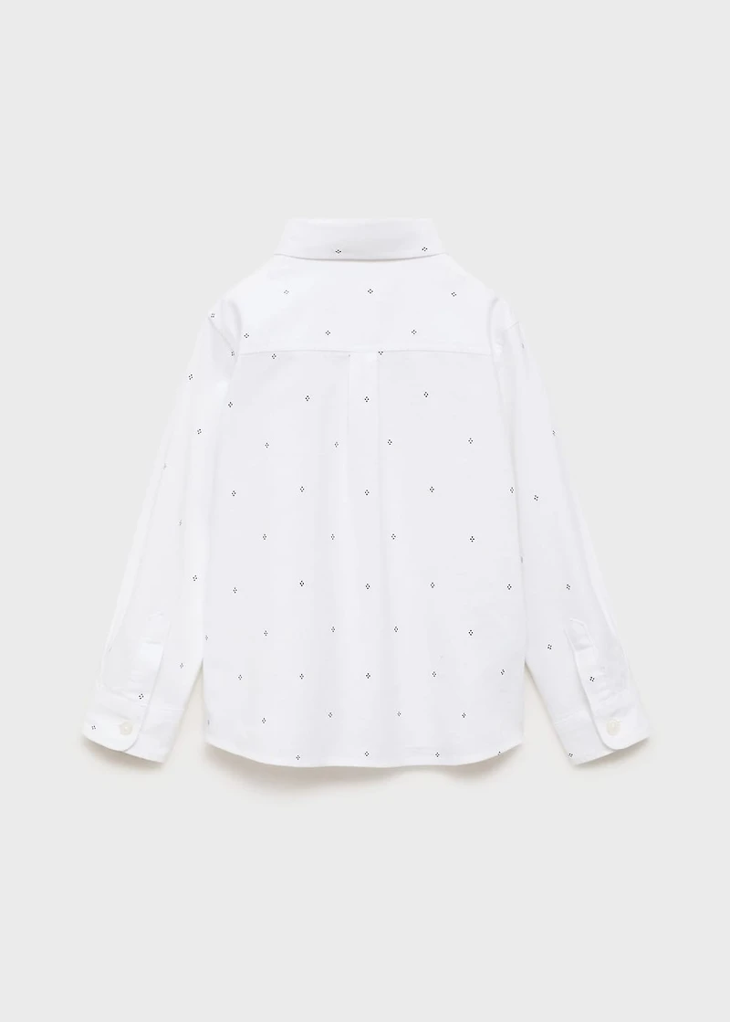 Printed Oxford shirt