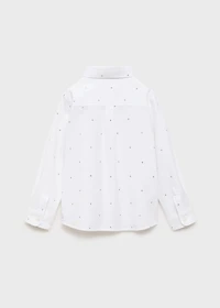 Printed Oxford shirt