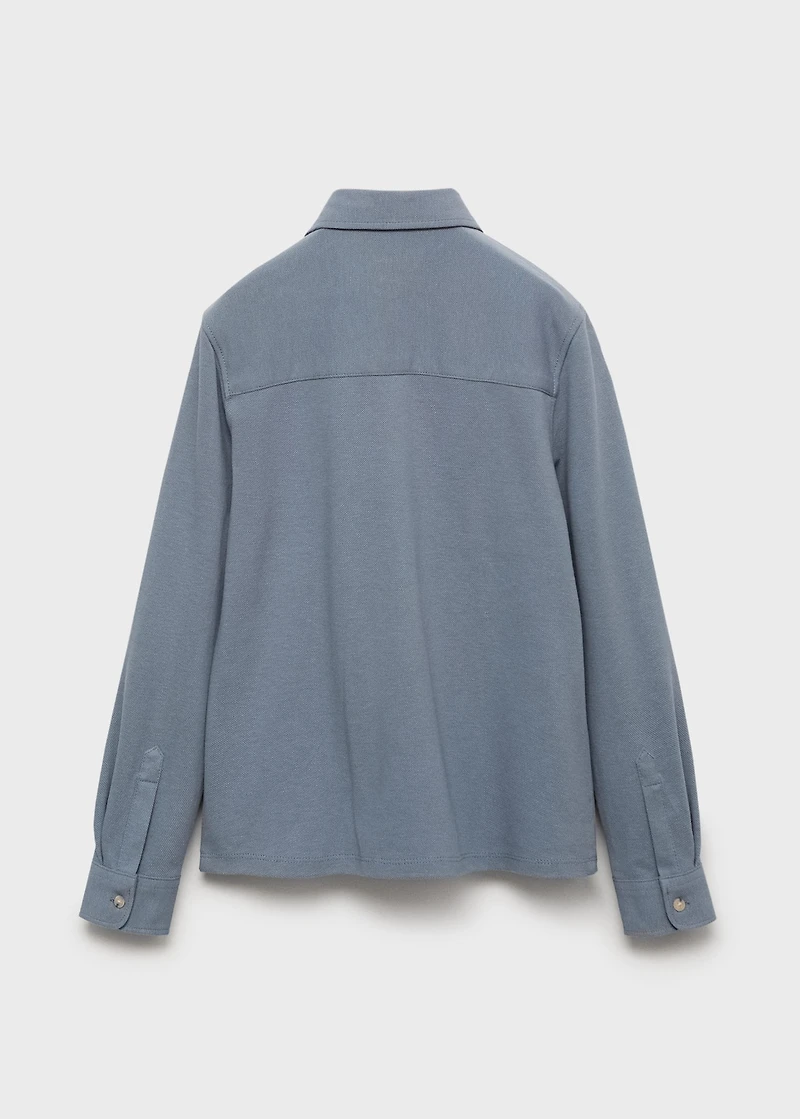 Cotton knit shirt