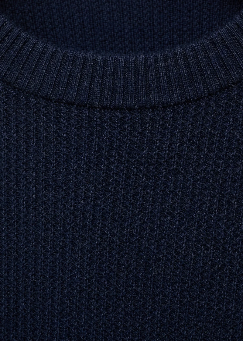 Knitted cotton sweater