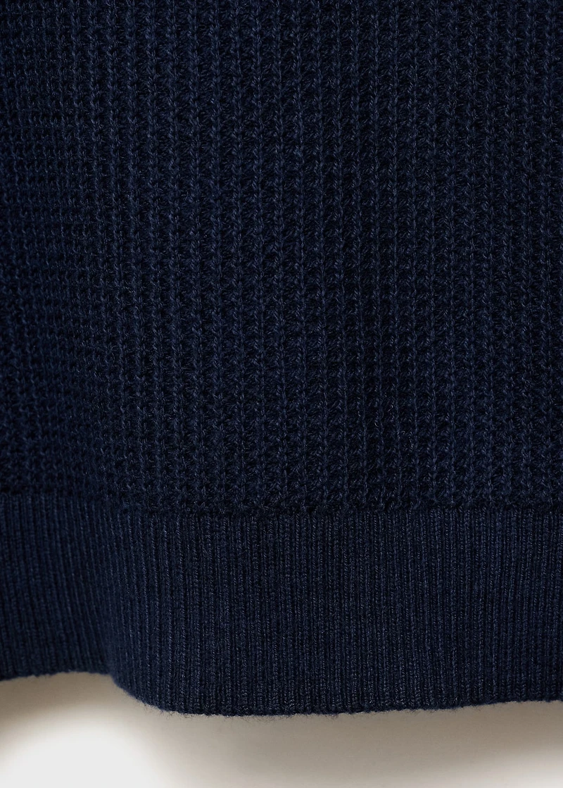Knitted cotton sweater