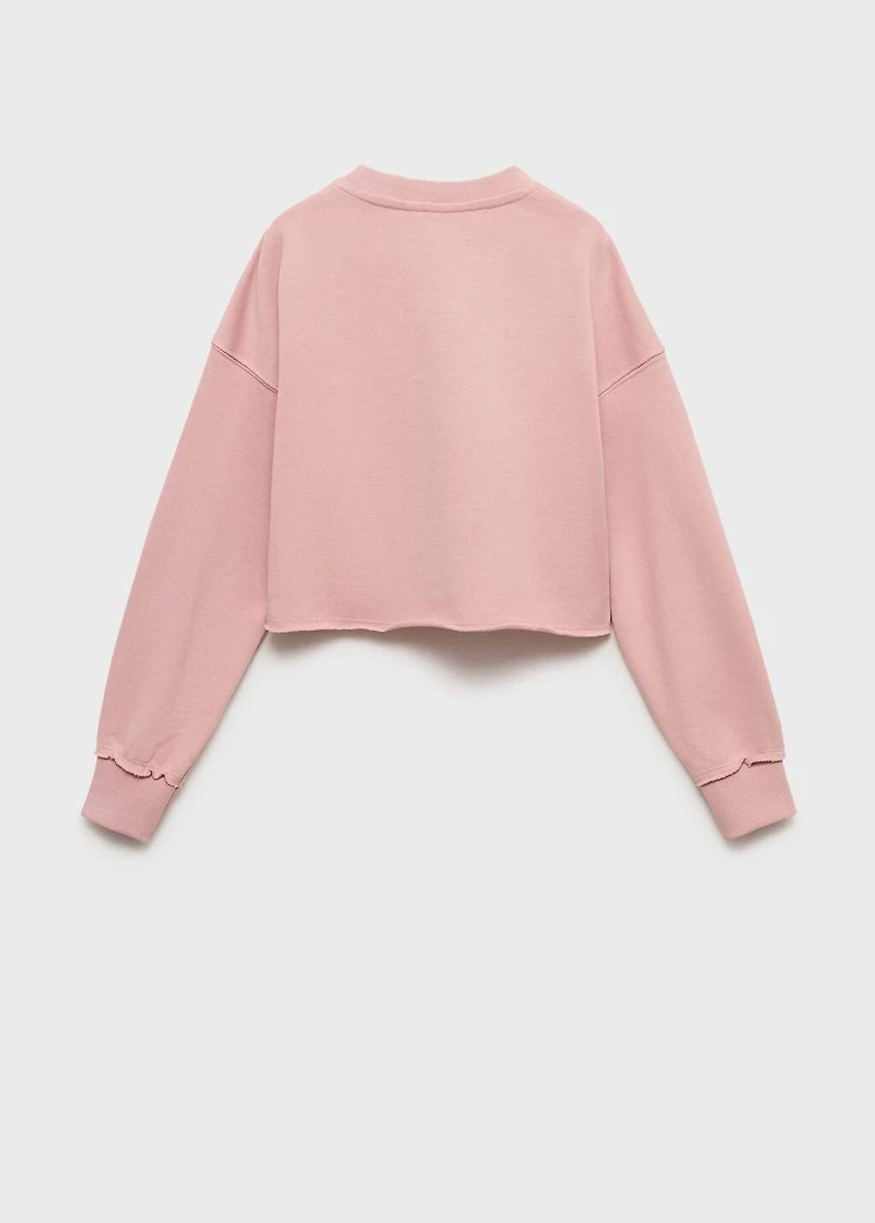 Printed message sweatshirt