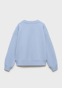 Printed embroidered sweatshirt