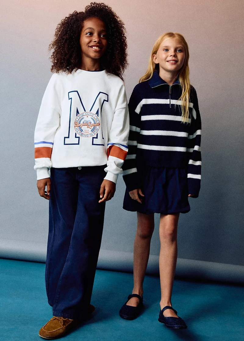 Printed cotton sweatshirt