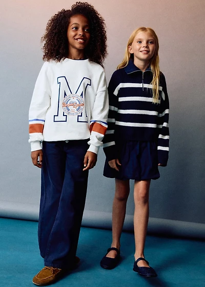 Printed cotton sweatshirt