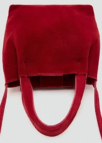 Leather tote bag