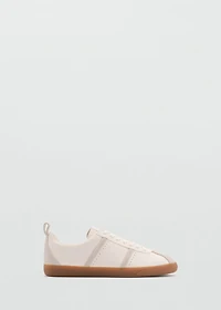 Contrast panel sneakers