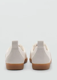Contrast panel sneakers