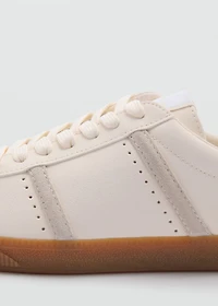 Contrast panel sneakers