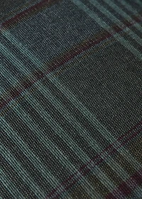 Overdyed checked cushion cover 30x50cm