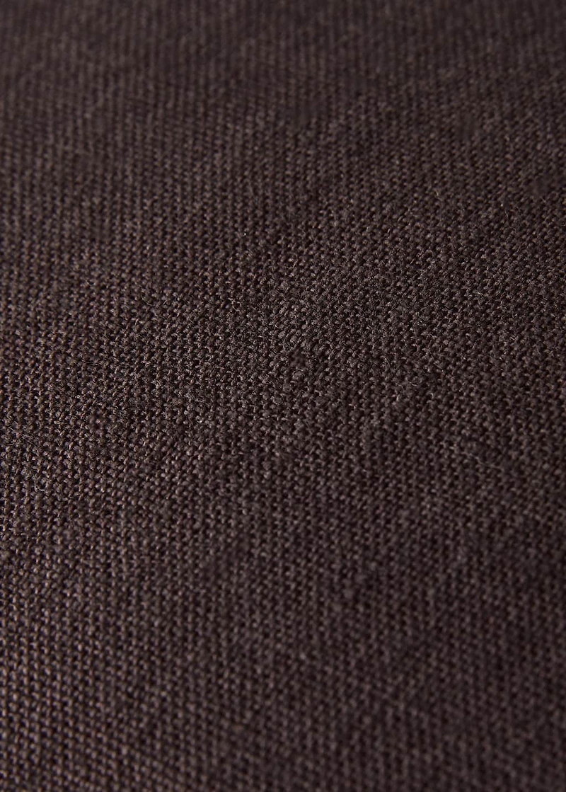 Two-tone linen cushion cover 45x45 cm