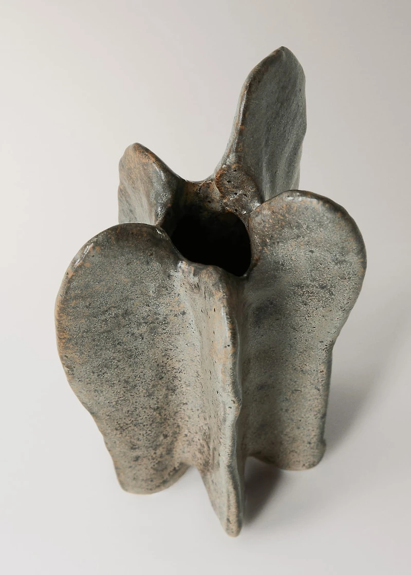 Organic stoneware vase