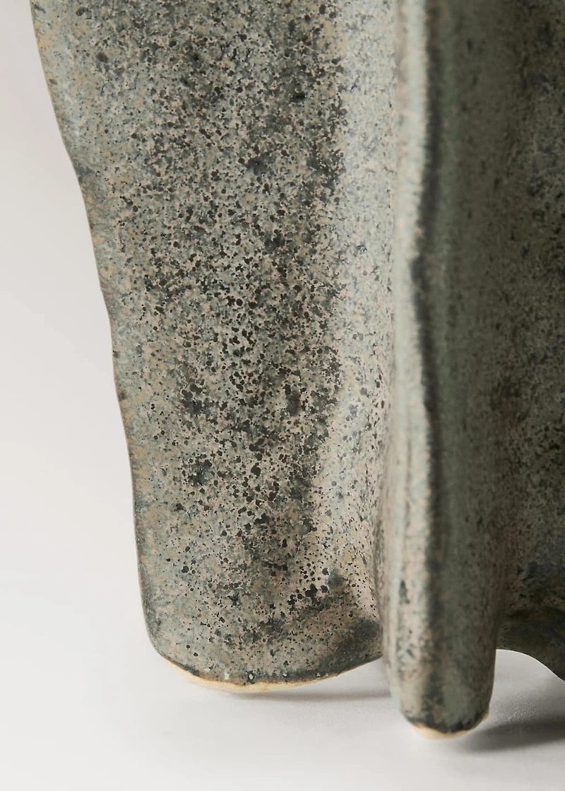 Organic stoneware vase
