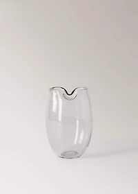 Irregular recycled glass vase