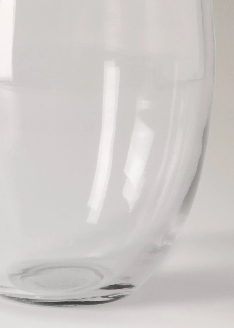Irregular recycled glass vase