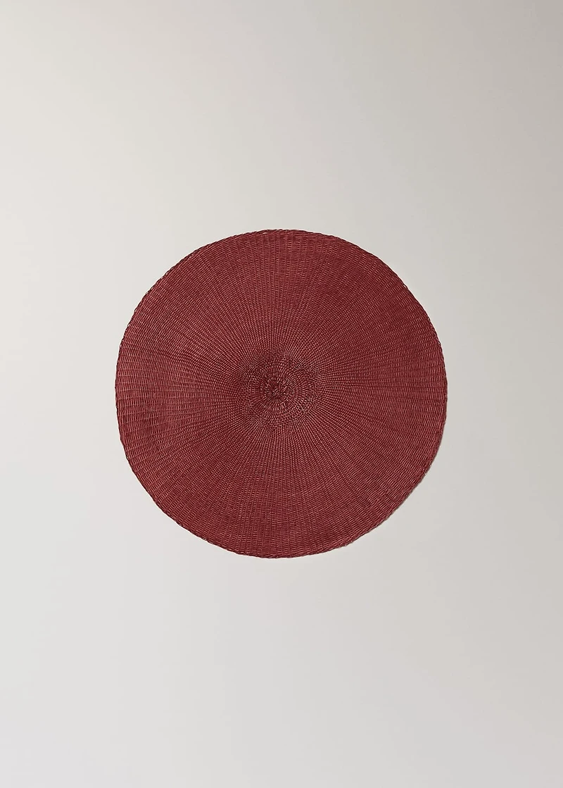 Colored paper placemat