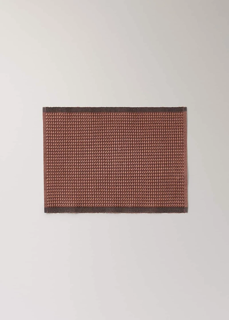 Cotton checked placemat