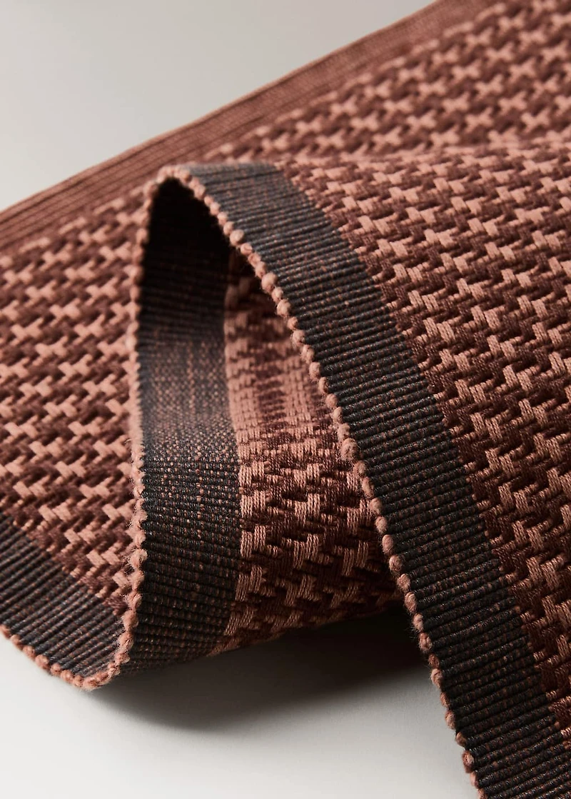 Cotton checked placemat