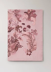 Cotton tablecloth with floral design for 6 to 8 diners