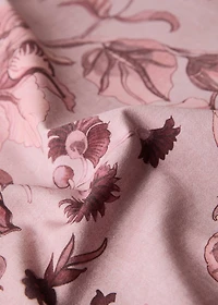 Cotton tablecloth with floral design for 8 to 10 diners