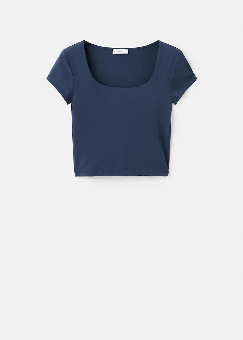 Fitted cotton t-shirt