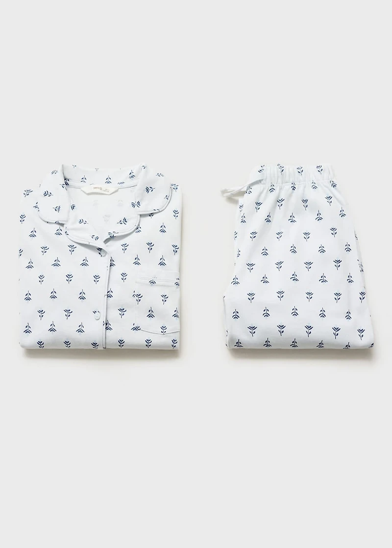Floral-print pajamas