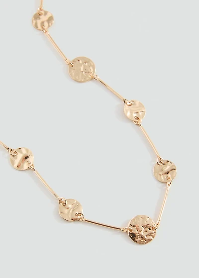 Coin charm necklace