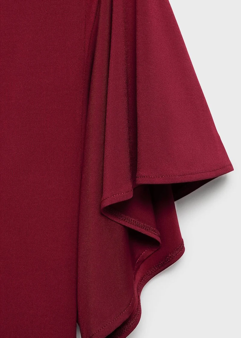 A-line dress with bell sleeves