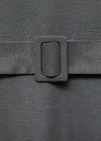 Belt midi dress