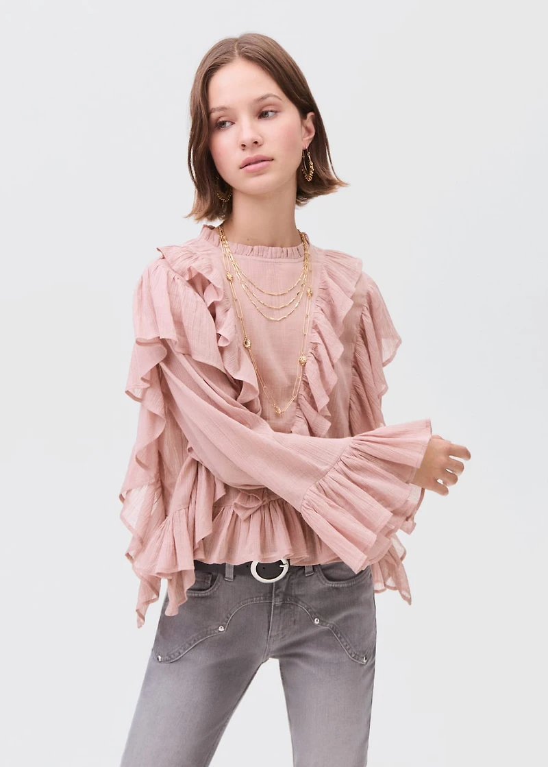 Ruffled blouse