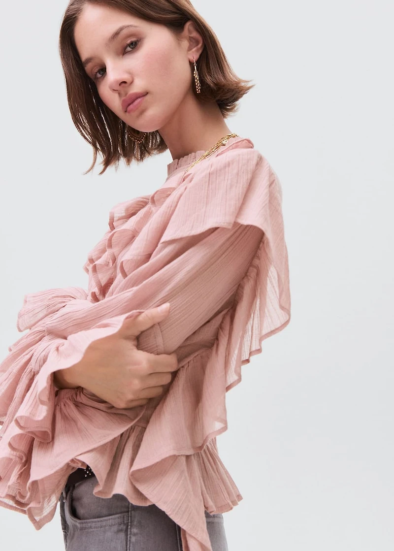 Ruffled blouse