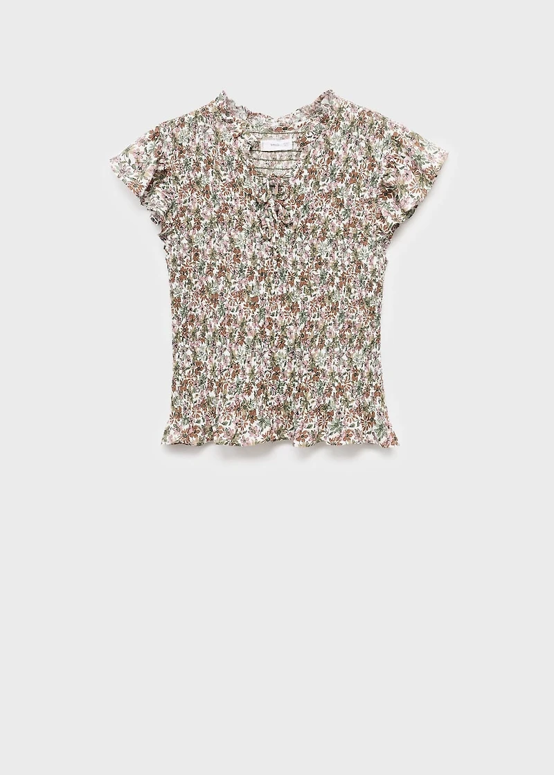 Floral print blouse